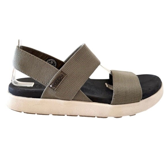 KEEN Elle Dusty Olive Elastic Slip On Sport Sandals Womens Sz 8.5 - Picture 1 of 10